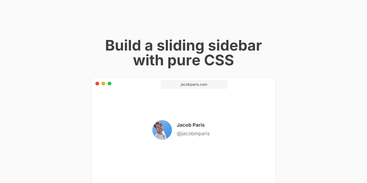 Css Grid Sliding Sidebar at Jeanette Upshaw blog