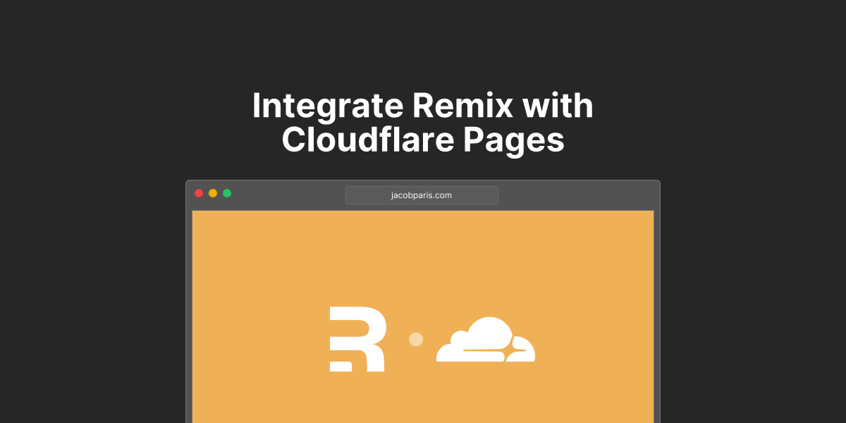 Integrate Remix with Cloudflare Pages