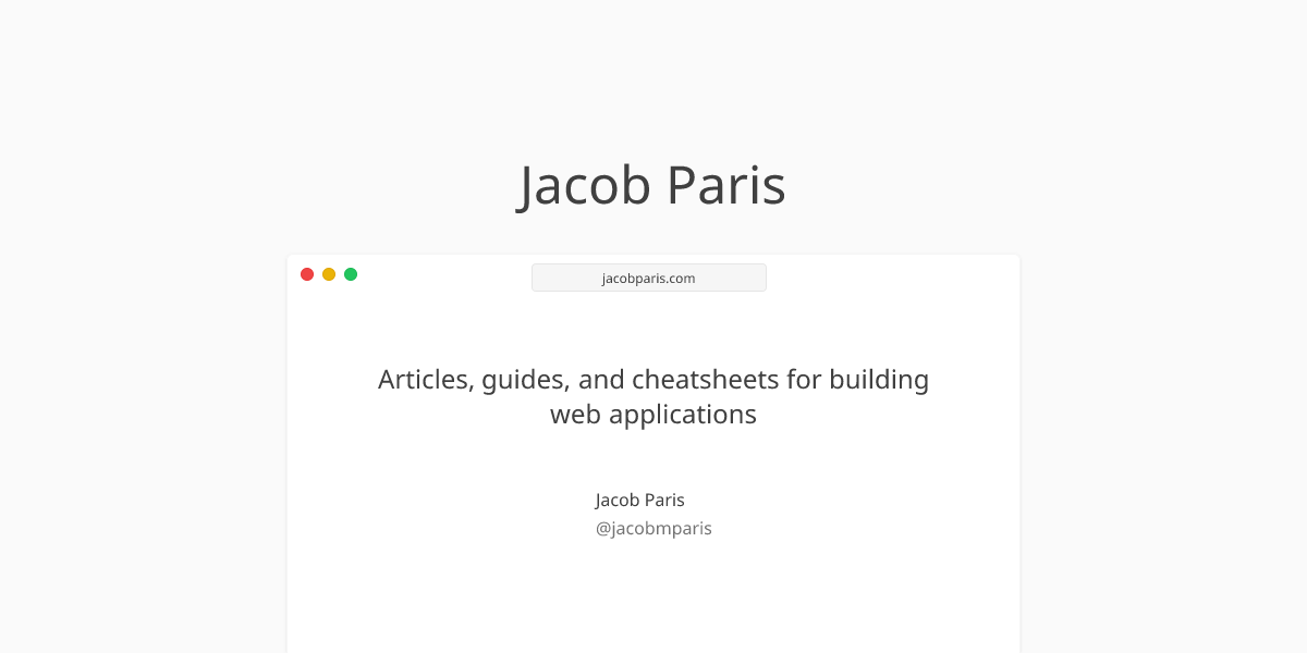 Jacob Paris